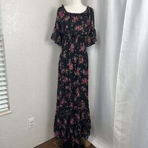 chinese dress ladies Plus Size Summer Dresses 3/4 Sleeves Deep V-Neck Floral Print Maxi Dress  with Belt Sexy Resort Floor Length Sundress at Amazon Women's Clothing store